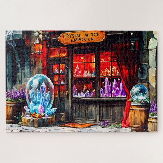 Crystal Witch Emporium Mystical Magic Shop Legpuzzel (Horizontaal)