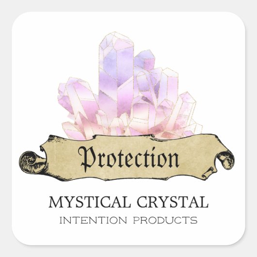 Crystal Witch White Spell Labels (Voorkant)