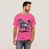Crystal Wolf Biome - gebroken Natuur T-shirt (Voorkant volledig)