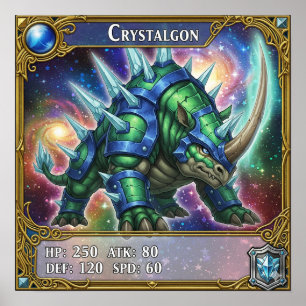 Crystalgon Trading Kaart Poster