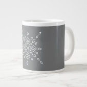 Crystalized Snowflake Grote Koffiekop (Voorkant rechts)