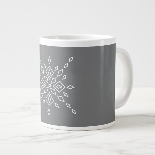 Crystalized Snowflake Grote Koffiekop (Voorkant rechts)