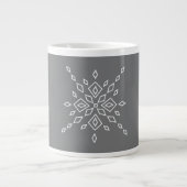 Crystalized Snowflake Grote Koffiekop (Voorkant)