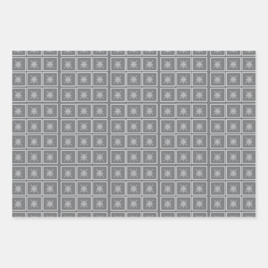 Crystalized Snowflake Inpakpapier Vel (Voorkant 3)