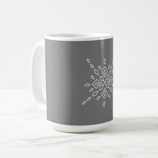 Crystalized Snowflake Koffiemok (Voorkant links)
