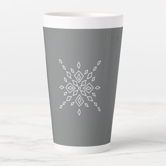 Crystalized Snowflake Latte Mok (Voorkant)