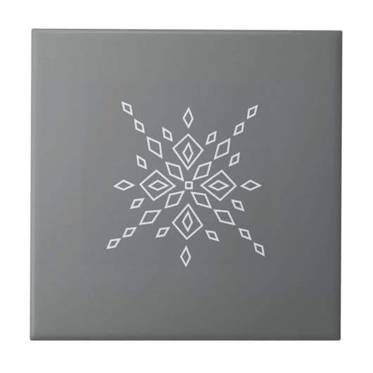 Crystalized Snowflake Tegeltje (Voorkant)