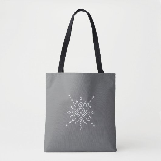 Crystalized Snowflake Tote Bag (Voorkant)