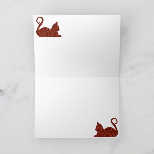 CrystalKatz Cat-Combo Aangepaste Wenskaarten Kaart (Binnen)