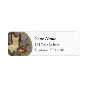 Crystallied Rock Abstract Design Etiket