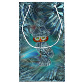 Crystallied Winter Mode Owl Gift Bag Klein Cadeauzakje (Achterkant)