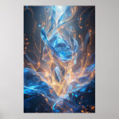 Crystalline Ascension: Digital Dreams Taking Fligh Poster (Voorkant)