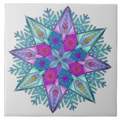 Crystalline Kaleidoscope™ Tegeltje (Voorkant)