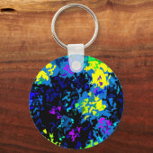 Crystallized Paint Splatter - Koel kleuren Sleutelhanger (Voorkant)