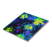Crystallized Paint Splatter - Koel kleuren Tegeltje (Zijkant)