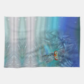 Crystallized Winter Mode Owl Kitchen Towel Theedoek (Horizontaal)