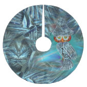 Crystallized Winter Mode Owl Tree Skirt Kerstboom Rok (Voorkant)