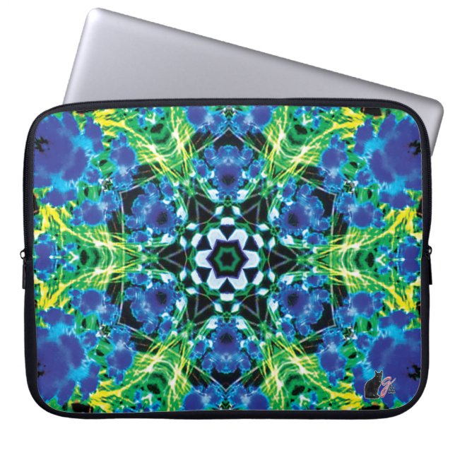 Crystalmarine Kaleidoscope Laptop Sleeve (Voorkant)