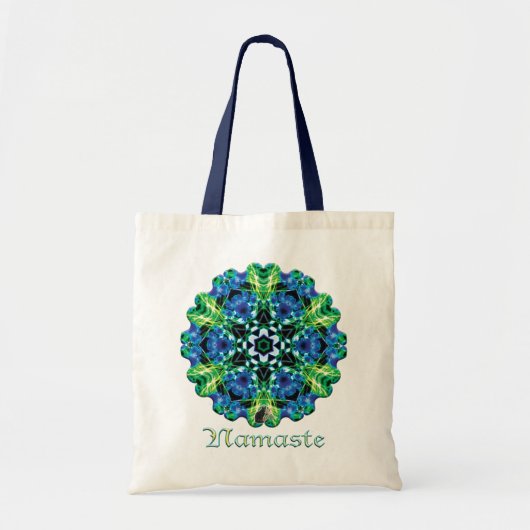 Crystalmarine Namaste Kaleidoscope Tote Bag (Voorkant)