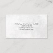 Crystals-cluster - zwart en wit visitekaartje (Achterkant)