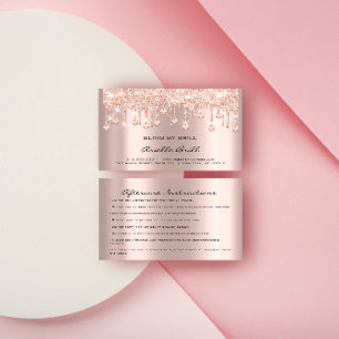 Crystals Drijft Roos Vonk Bling Aftercare Visitekaartje