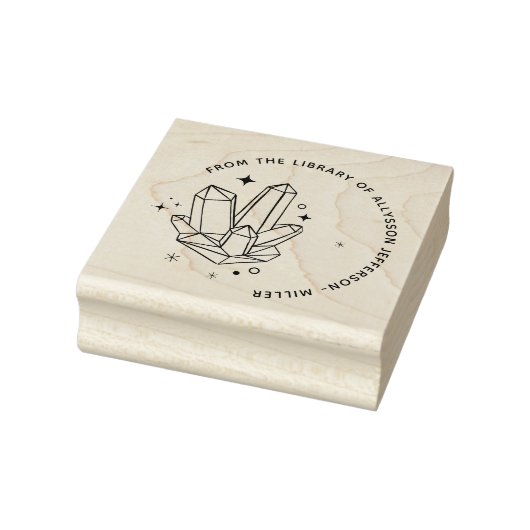 Crystals Elegant Custom Name uit de bibliotheek va Rubberstempel (Stempel)