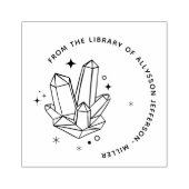 Crystals Elegant Custom Name uit de bibliotheek va Rubberstempel (Afrduk)