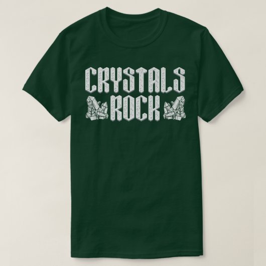 Crystals Harder dan Rock Stone Elements Crystal 4 T-shirt (Design voorkant)