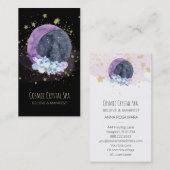 *~* Crystals Moon Sky Cosmos Stars Universe Visitekaartje (Voorkant / Achterkant)