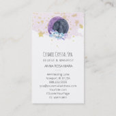 *~* Crystals Moon Sky Cosmos Stars Universe Visitekaartje (Achterkant)
