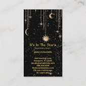 *~* Crystals Moon Stars Sun Astrologie Visitekaartje (Achterkant)