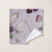 Crystals Pareltjes Energy Vibes Design Bad Handdoek (Wasdoekje)