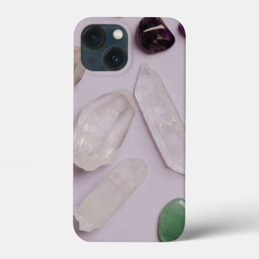 Crystals Pareltjes Energy Vibes Design iPhone Case (Achterkant)