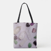 Crystals Pareltjes Yoga Energy Canvas tas (Achterkant)