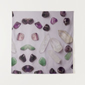 Crystals Pareltjes Yoga Energy Wall Art Wandkleed (Voorkant (horizontaal))