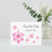 Crystal's Save the Date-ansichtkaart Aankondigingskaart (Staand voorkant)