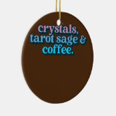 Crystals Tarot Sage en coffee Crystal Collector Keramisch Ornament (Rechts)