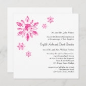 Crystal's Wedding Invitation (wit) Kaart (Voorkant / Achterkant)