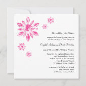 Crystal's Wedding Invitation (wit) Kaart (Voorkant)