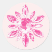 Crystal's Wedding Sticker (roze) (Voorkant)