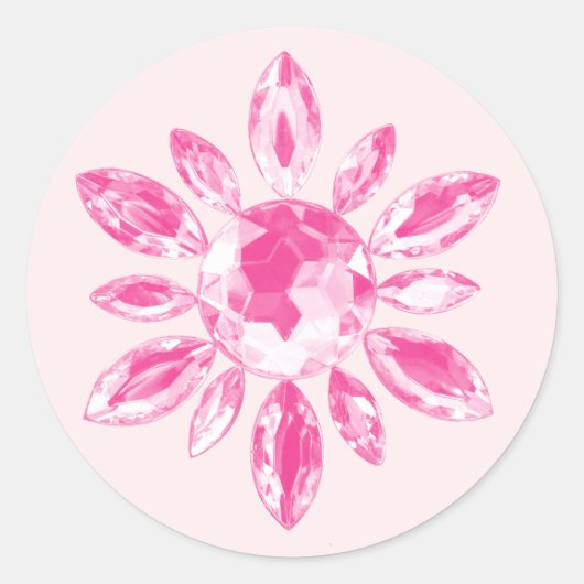 Crystal's Wedding Sticker (roze) (Voorkant)