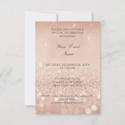 Crystals Western Verplaats Roos koper land partij Kaart (Achterkant)