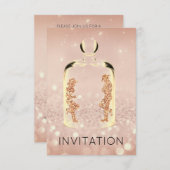 Crystals Western Verplaats Roos koper land partij Kaart (Voorkant / Achterkant)