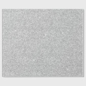 Crystals White Delicate Grey Silver Glitter Cadeaupapier (Vlak)