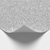 Crystals White Delicate Grey Silver Glitter Cadeaupapier (Hoek)