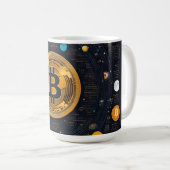 Crytpo - Bitcoin shirt - Maantijd AI Koffiemok (Voorkant rechts)