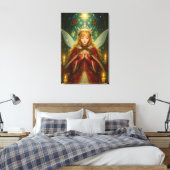 CS001_Charming Fairy - Christmas Edition #1 Canvas Afdruk (Insitu (Slaapkamer))