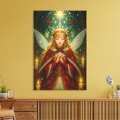 CS001_Charming Fairy - Christmas Edition #1 Canvas Afdruk (Insitu (Woonkamer))