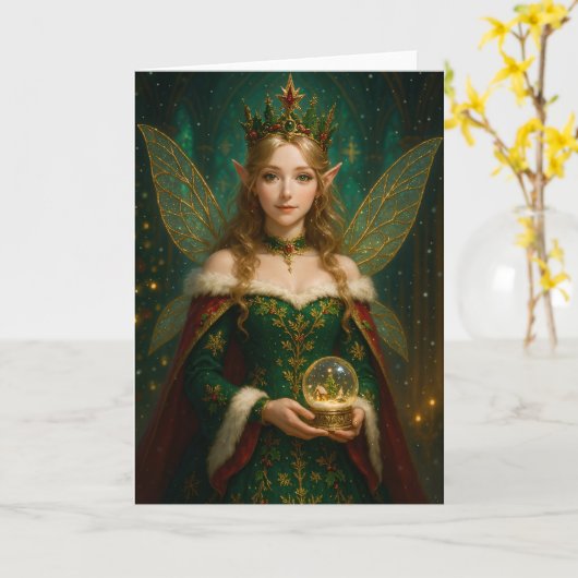 CS002_Charming Fairy - Christmas Edition #2 Kaart (Gele Bloem)