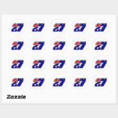 CS27flag Ronde Sticker (Vel)